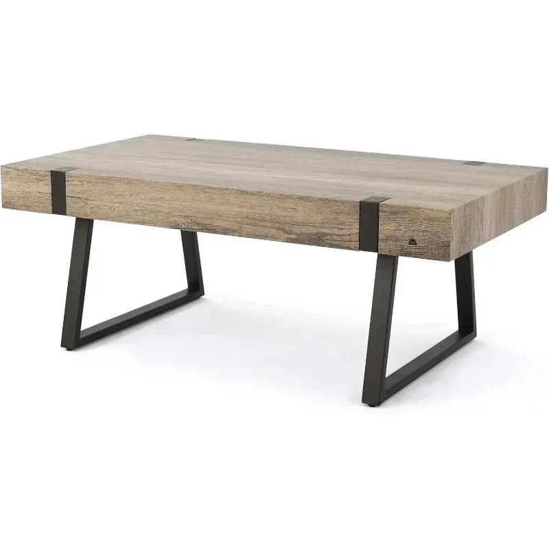 

Abitha Faux Wood Coffee Table, Canyon Grey, 23.60 in x 43.25 in x 16.75 in
