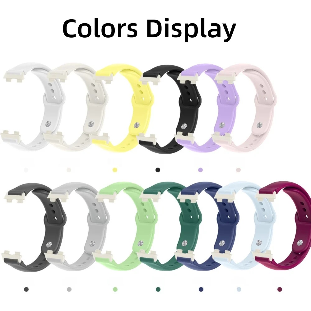 حزام رياضي مقاوم للعرق لهواوي باند 8/8NFC/9/9NFC/10 سوار سريع الإصدار صديق للبشرة من السيليكون سوار ساعة ذكية للرجال والنساء