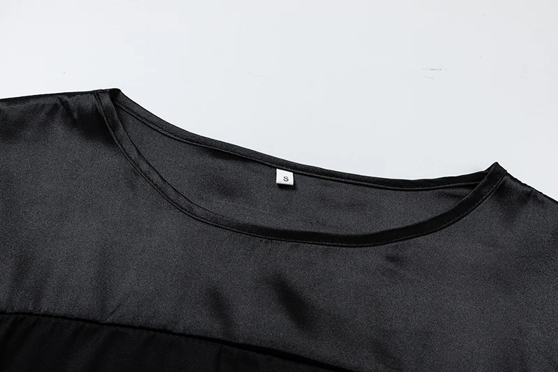 2024 Europäisches und amerikanisches grenzüberschreitendes neues modisches Damen-Kleidungsset aus glattem Satin mit halben Ärmeln, zweiteiliges Freizeit-Set – Detail 15