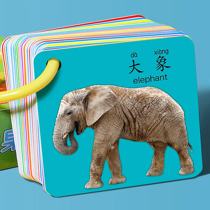 

Animal Card for Baby Children 0-6 Years Old Literacy Card Montessori Early Learning Education Cognitive Card 9*9cm