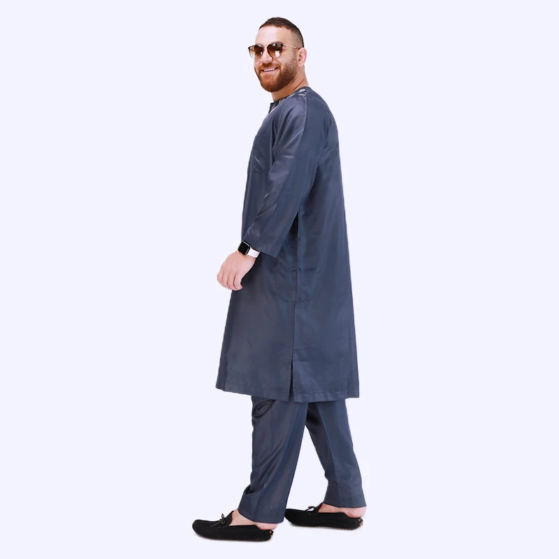 Muslim Men Clothing Abaya Musulmane Homme Kaftan Fashion Leisure Jubba Thobe Looser Dubai Saudi Arabia Pakistan Islamic Robe Eid