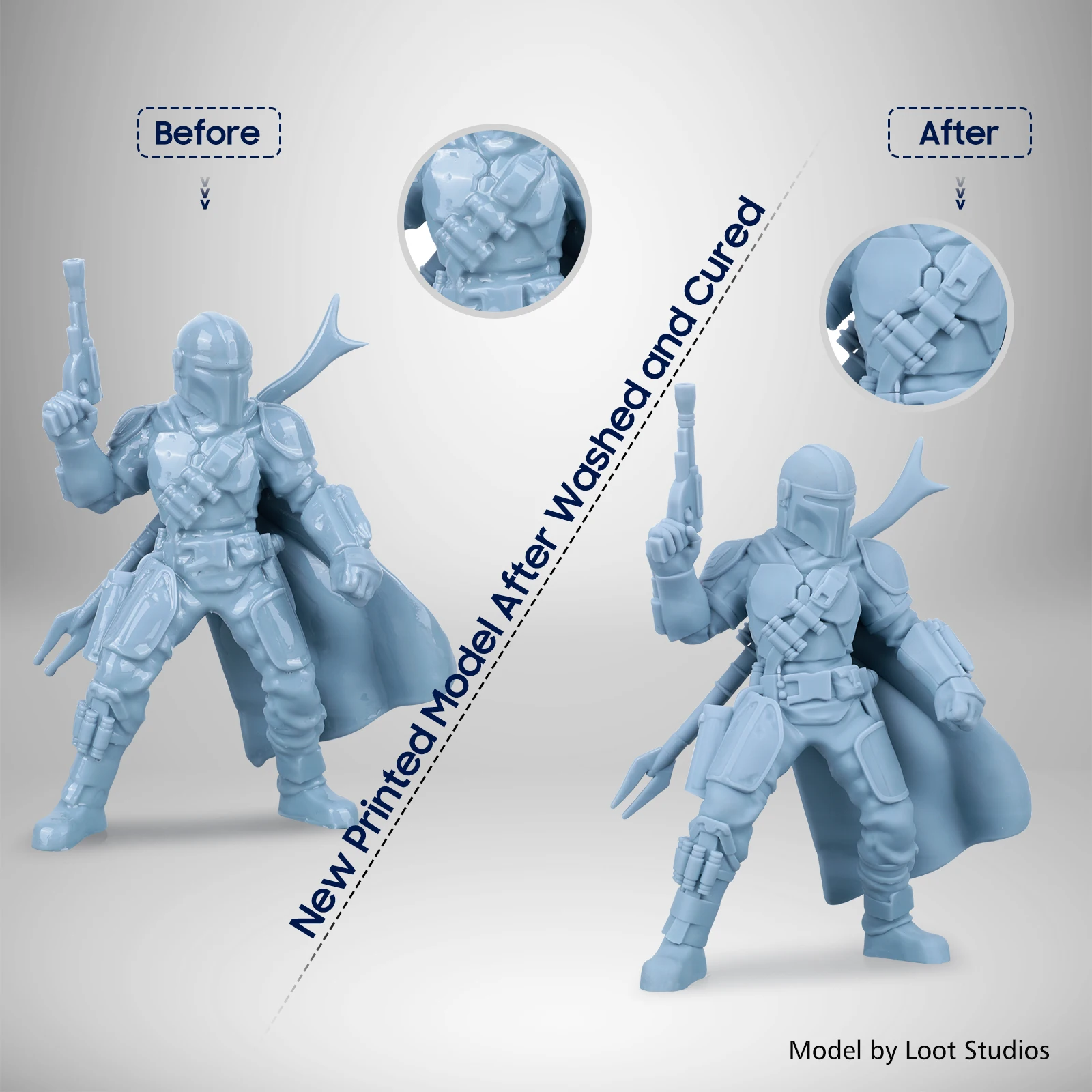 ماكينة غسيل وعلاج ELEGOO MERCURY PLUS V2.0 ثلاثية الأبعاد لعلاج 2 في 1 مع حاوية لطابعة سلسلة Mars