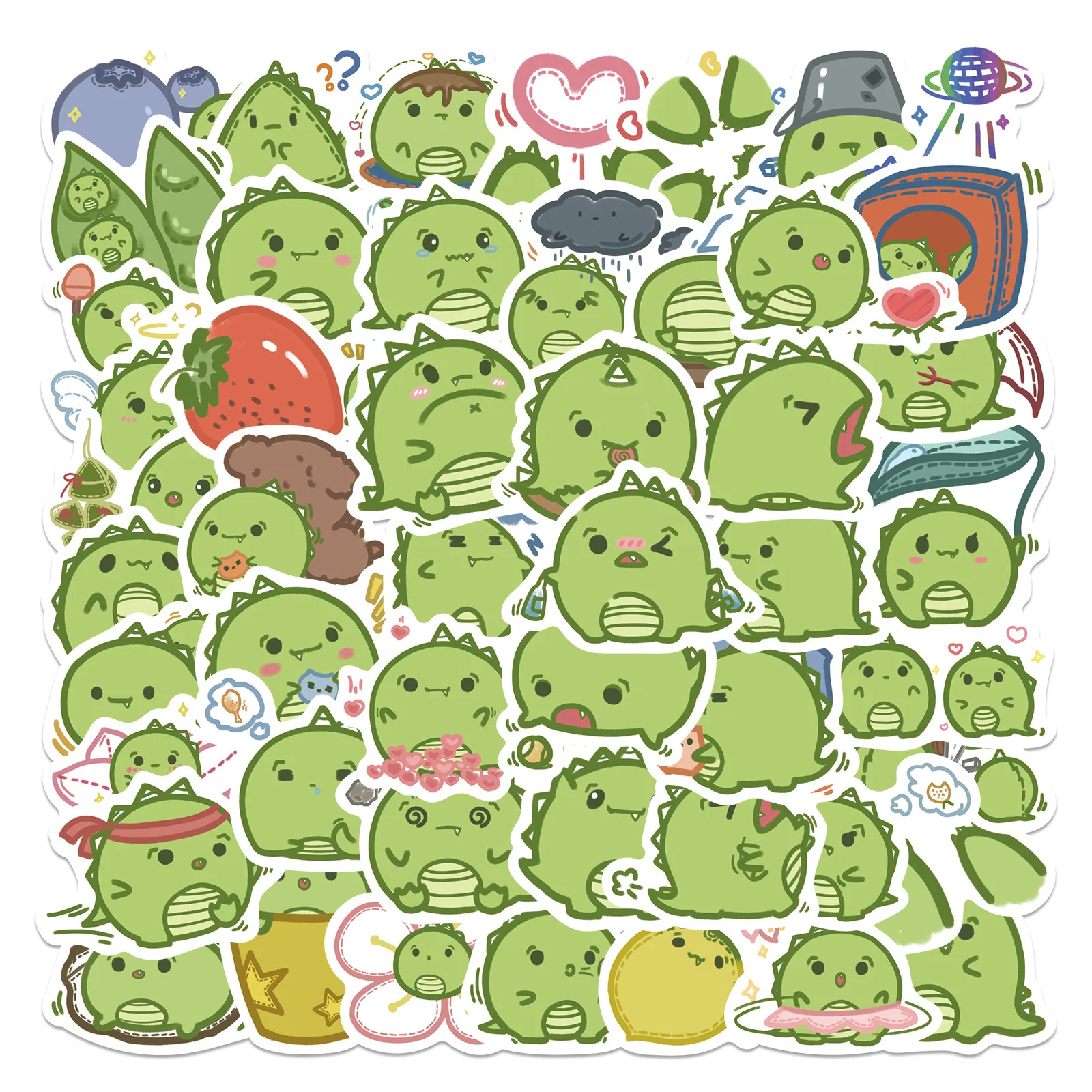 10/30/50pcs Original Hand-painted Cartoon Dinosaur Graffiti Sticker Kawaii Cute Art Aeshtetic Animal Diy Laptop Decal Sticker