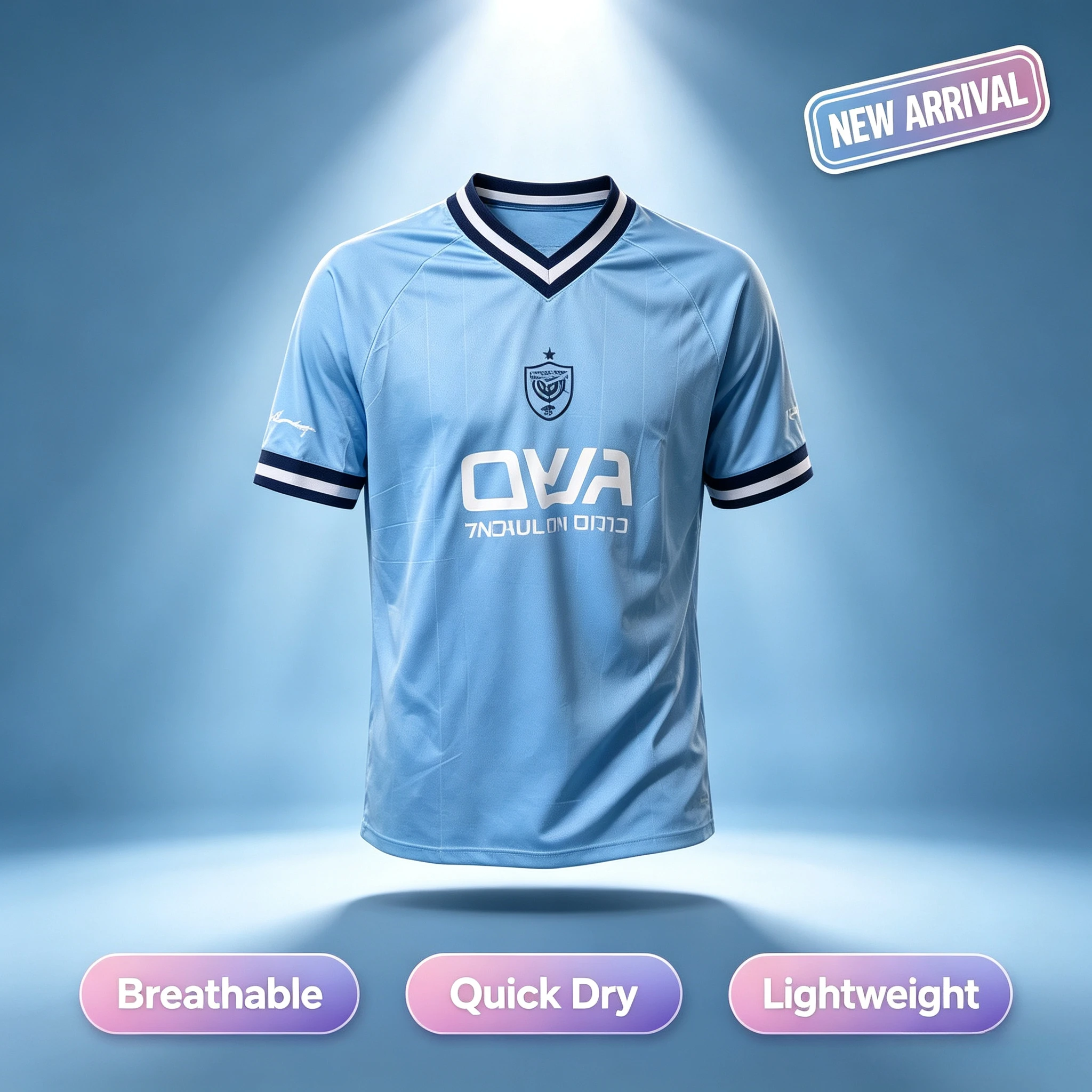 2026 New 3D Printed Jerusalem Football Jersey T-shirt for Adults and Children Fast Drying Breathable Fan T-shirt