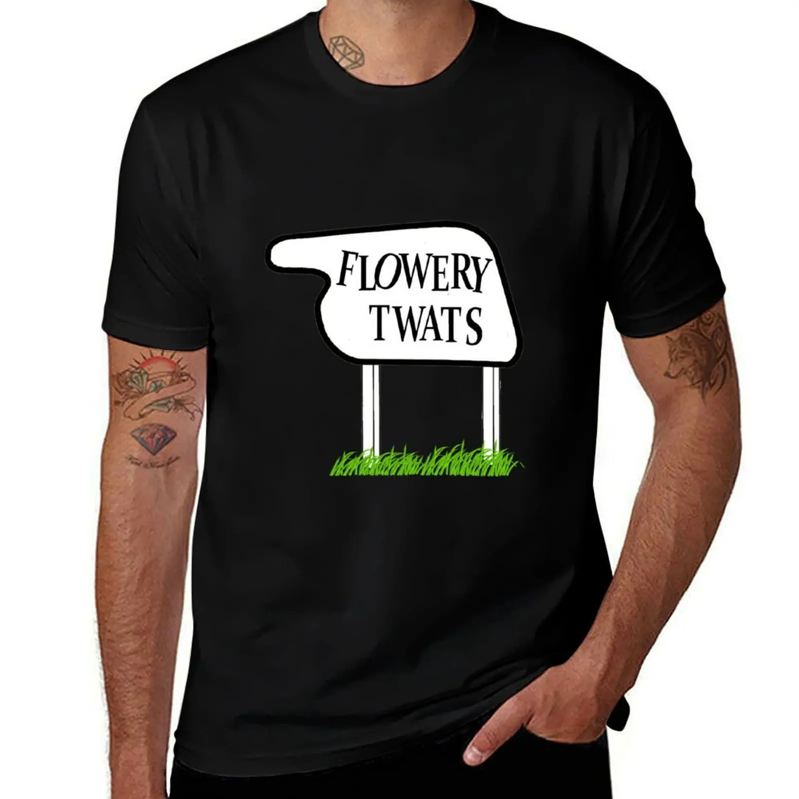 

Fawlty Towers the Flowery Twats T-Shirt Breathable Sportswear T-Shirt for Men