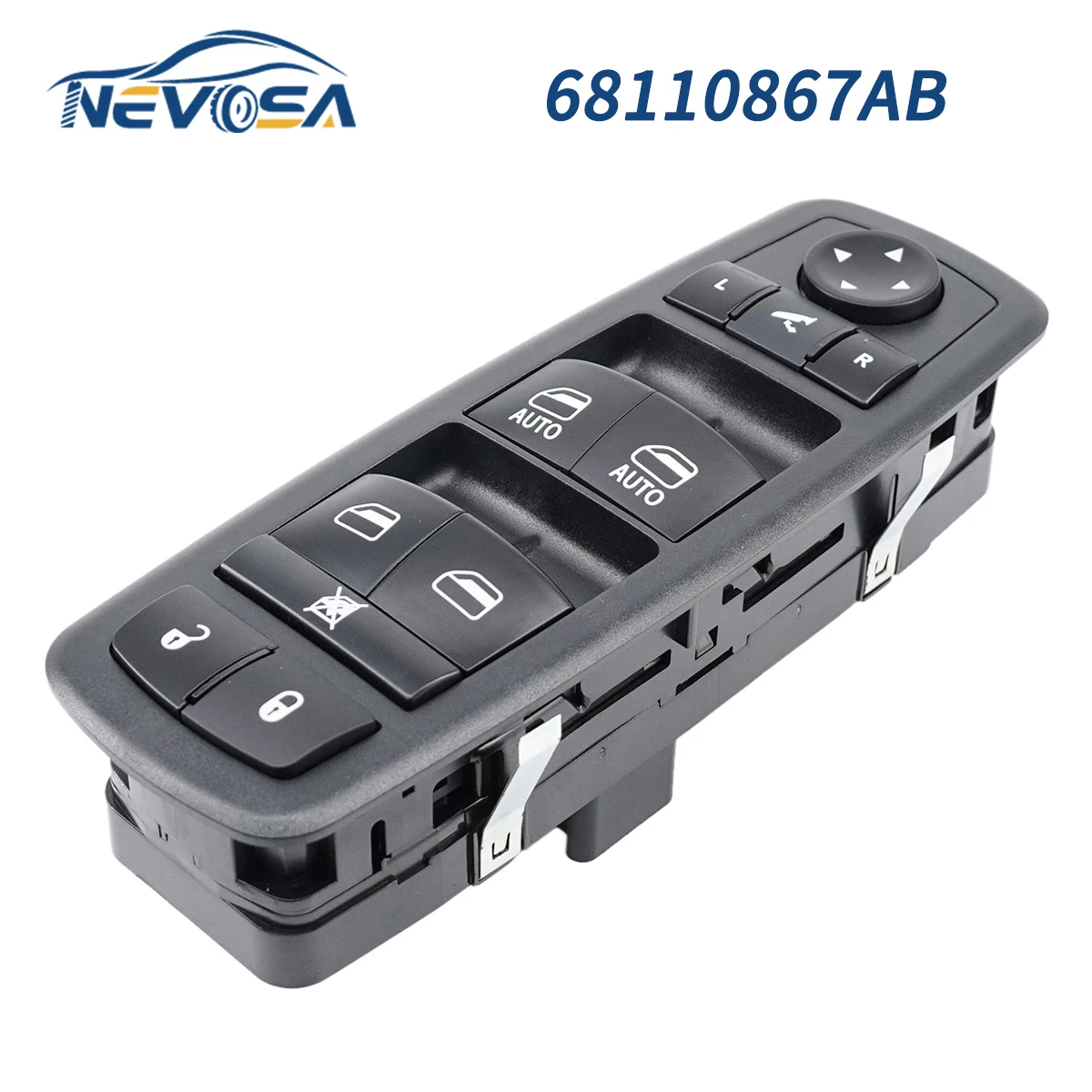 

NEVOSA 68110867AB Left Car Power Window Switch With Folding For Dodge Ram 1500 2500 3500 For Chrysler Town & Country 68212784AB