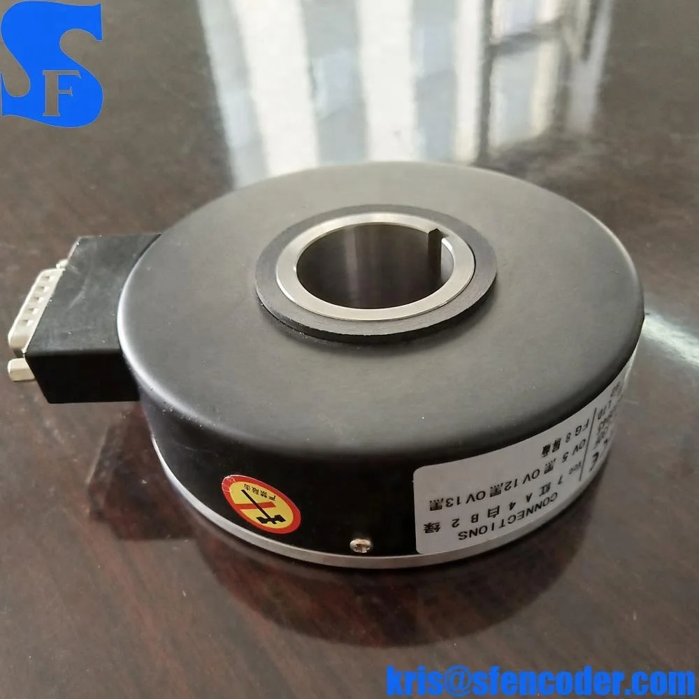 PKT1030J-1024 SF Brand Clamping Flange Mounting 100mm 30mm Hollow Shaft Rotary Encoder Sensor for Elevator and Electrical Lift