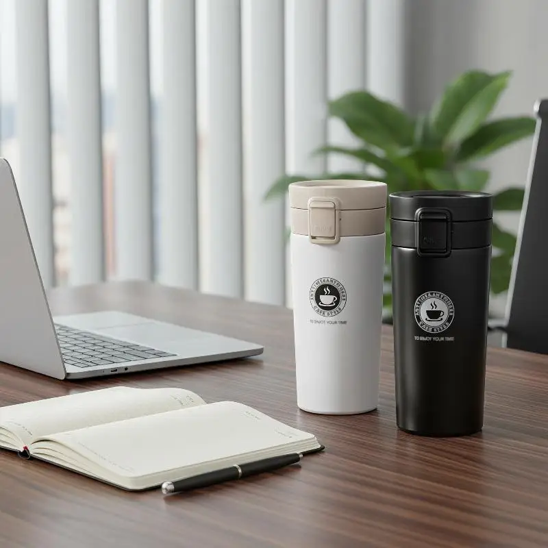 Stainless Steel Vacuum Thermal Flask 380 510ML Heat Cold Retention Cup Outdoor Car Sports Coffee Bottle Supply