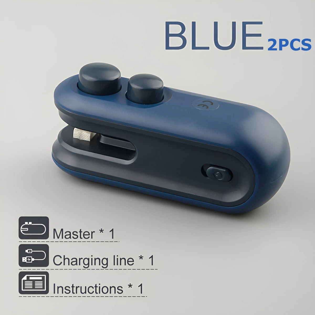 

2pcs [Snack Bag Sealer] Snack Bag Sealer with Built-in Magnetic USB Rechargeable Battery, Portable Mini Picnic and Travel Sealer