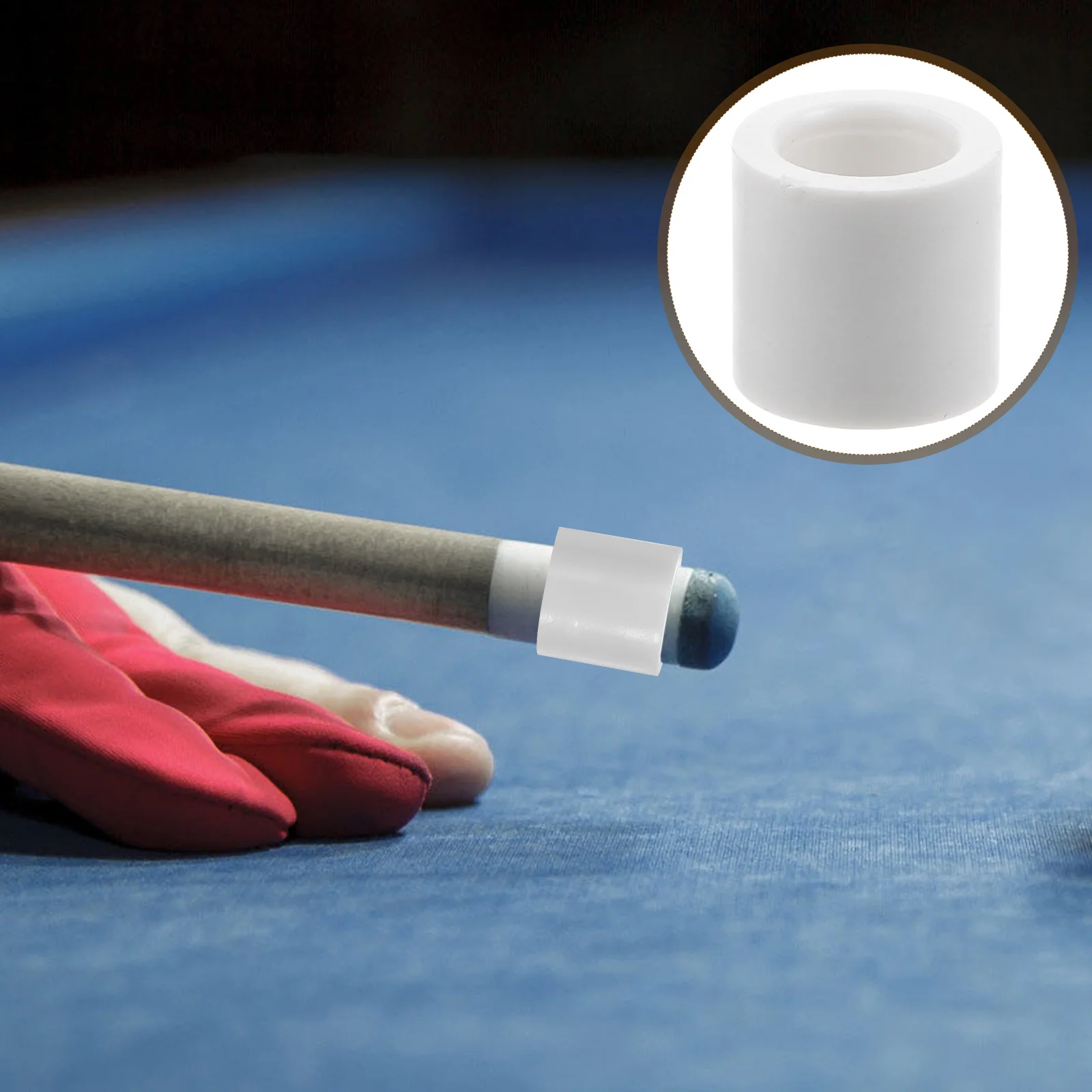 6-delige biljartkeu beschermhoes adereindhulzen voor poolkeus tips snooker vervangende plastic onderdelen