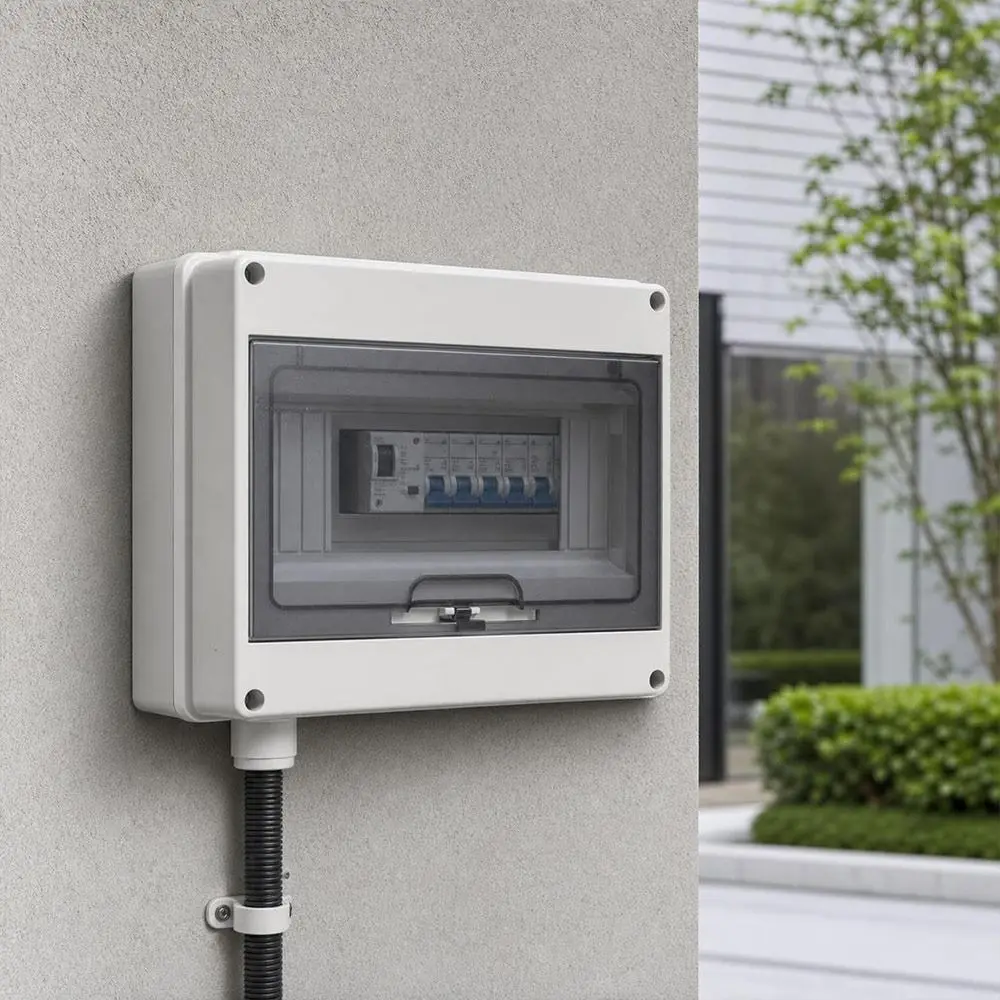 2/3/5/6/8/WAY Electrical Distribution Box HT Series Transparent Hinged Cover Junction Box Surface Mount Sealing Gasket