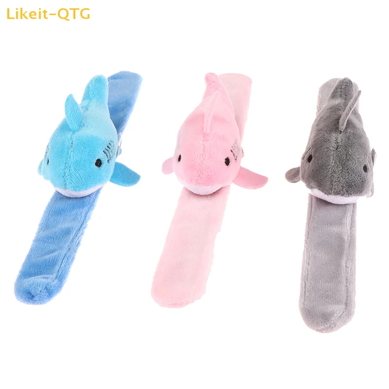 

NEW Cute Plush Shark Wristband Stuffed Animal Slap Bracelet Slap Rings Slap Band Toy For Kids Party Favor Birthday Gift