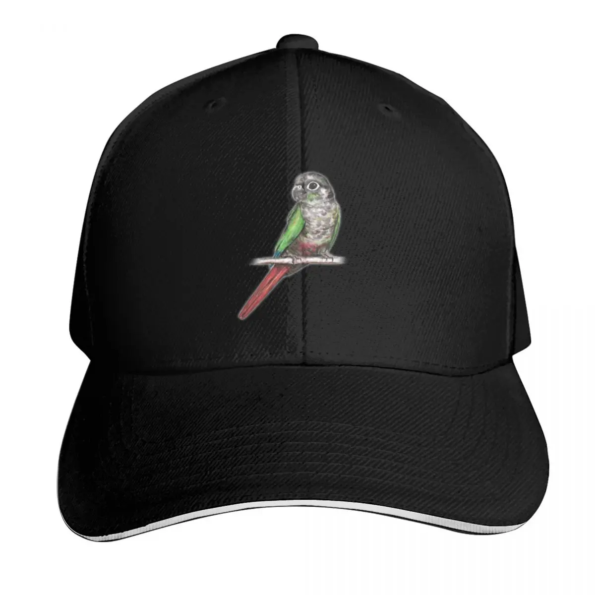 Green-cheeked conure Baseball Cap Hat Beach sun caps Visor fashionable Men Hats Women's
