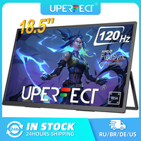 UPERFECT 120hz Portable Monitor 18.5 Inch FHD HDR IPS Laptop Computer Display HDMI USB C External Screen With Dual Speakers VESA