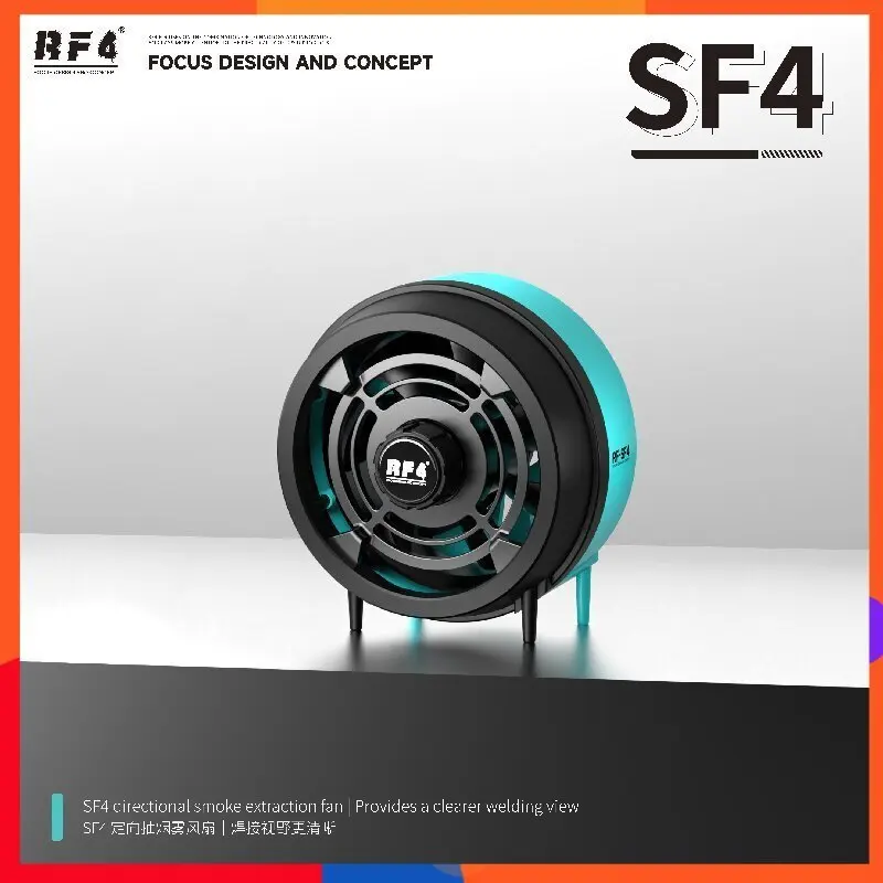 

Portable RF‑SF4 Directional Fan 8° Airflow Tilt USB Charging Lightweight Quiet Operation Keeps Work Area Clean During Soldering