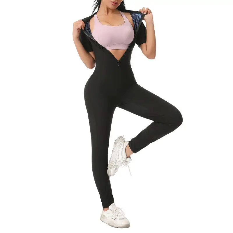 Tuta da sauna da donna Tute per dimagrire Dimagranti Termiche calde Bruciare i grassi Shaper Vita Trainer Legging Trimmer Corsetto Felpe
