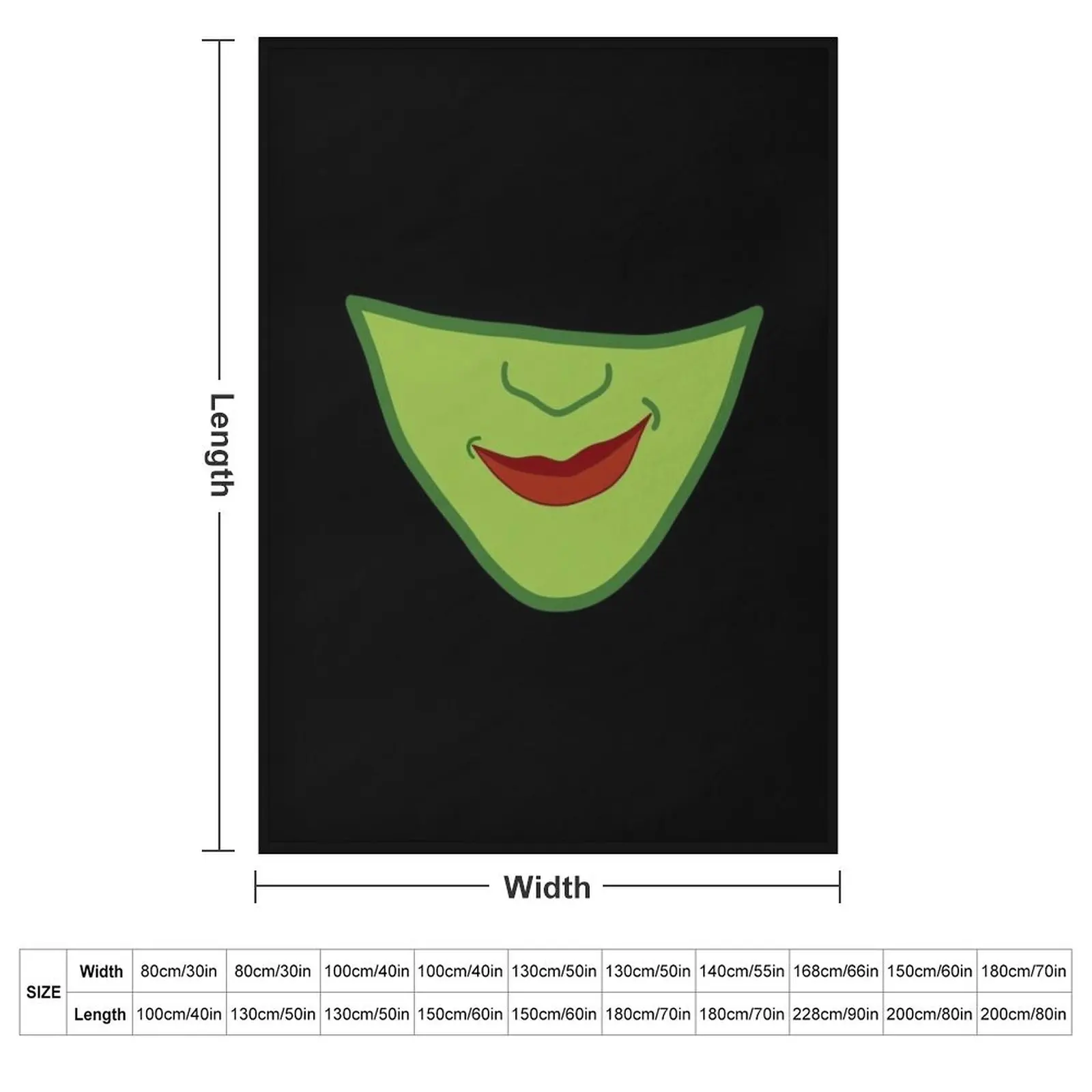 Elphaba From Wicked The Musical Throw Blanket Bed covers sofa bed Bed linens Thermal Baby For Decorative Sofa Blankets
