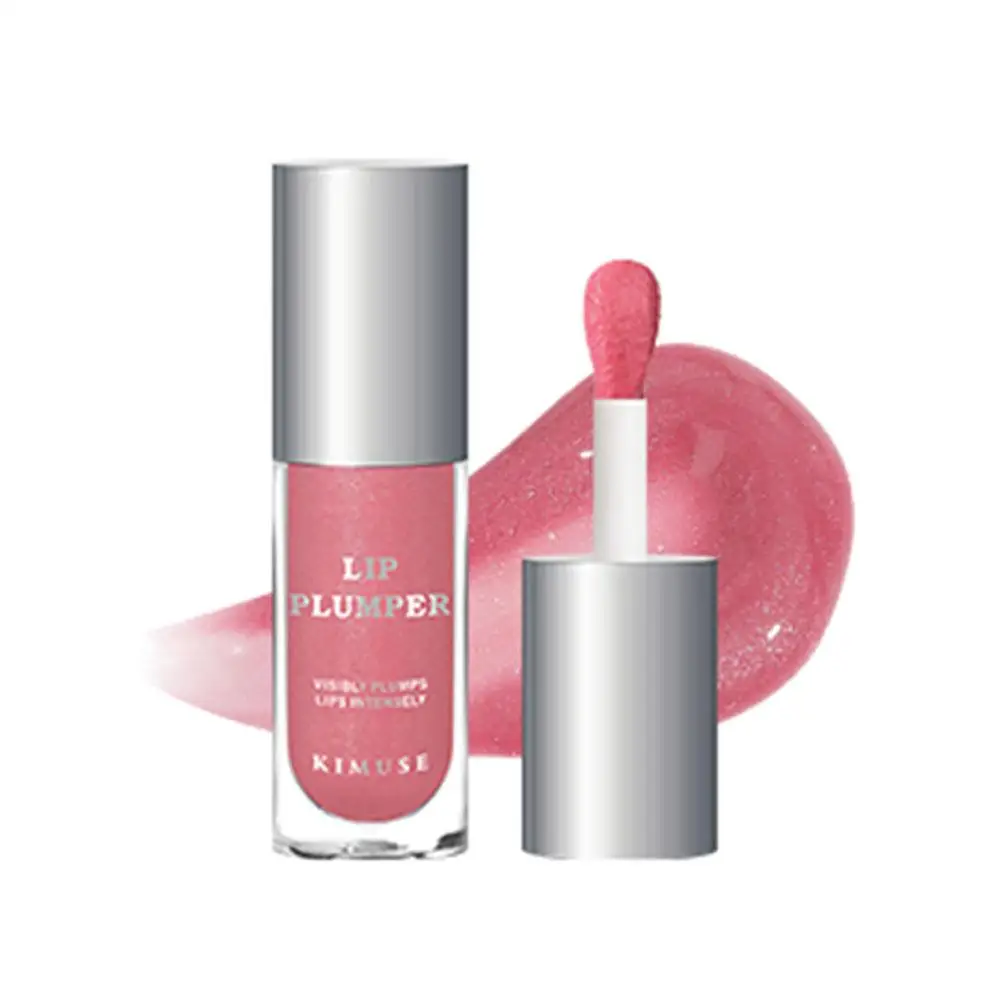 Batom transparente enriquecendo os lábios, líquido de vidro vitrificado, hidratante e hidratante, cosméticos mel labial, espelho, 5ml