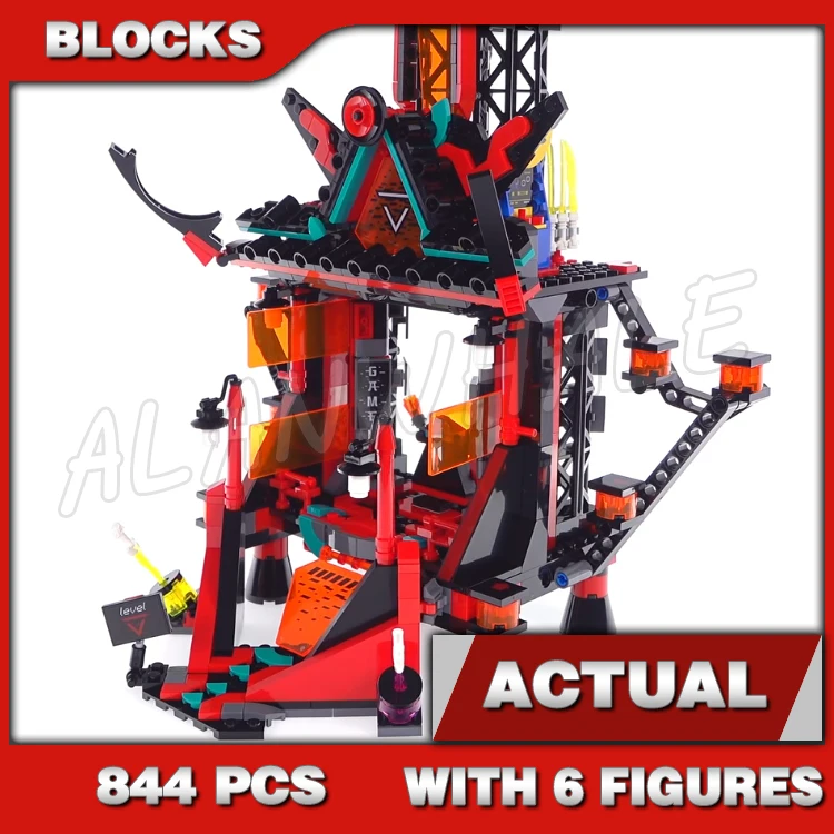 

Набор строительных блоков 810 деталей: Храм Безумия Империи Шиноби, Трон Злодеев, Ключ-Танас 11489, совместимый с моделями