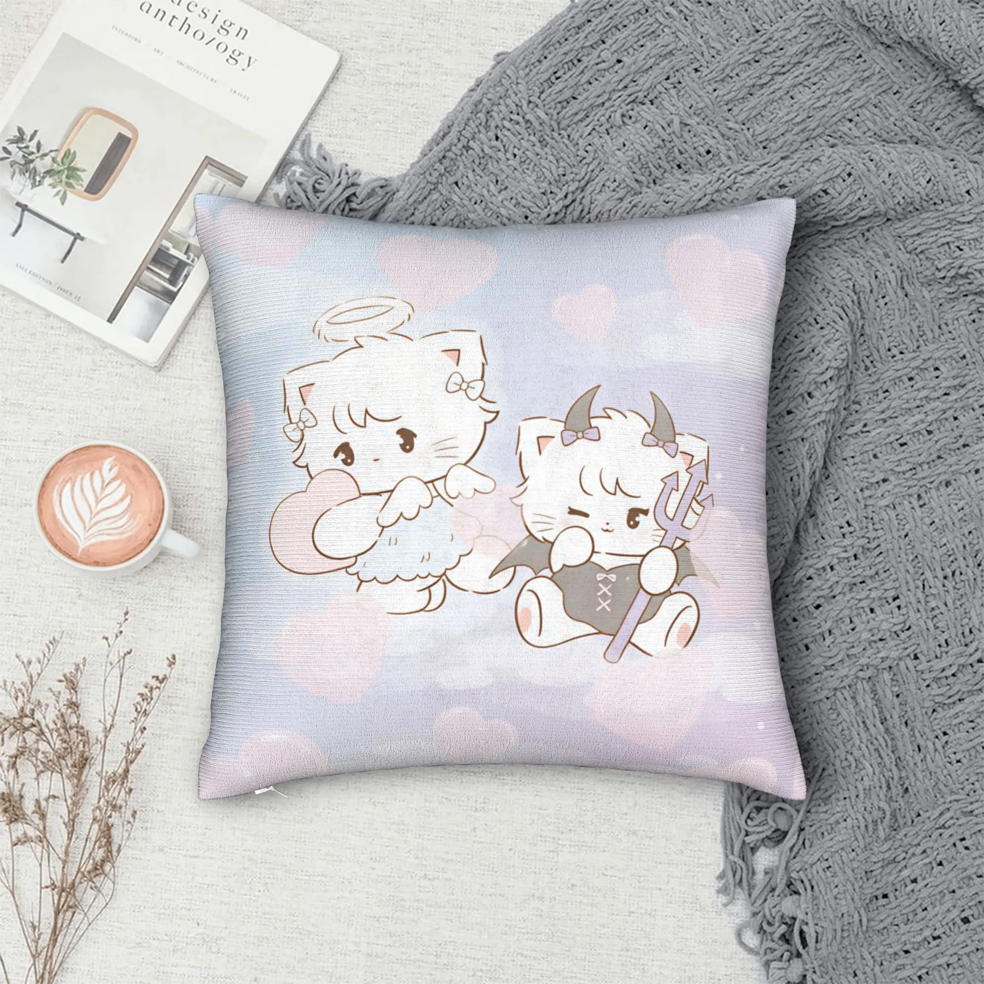 Mikkos Mousses Pillow Case  Comfy Pillow Cover Morden Pillowcases For Sofa Couch Bed Living Room