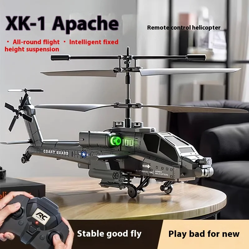 

2.4g Fully Proportional Remote Controlled Variable Speed Helicopter Children'S Toy Simulation Apache Combat Aircraft Model