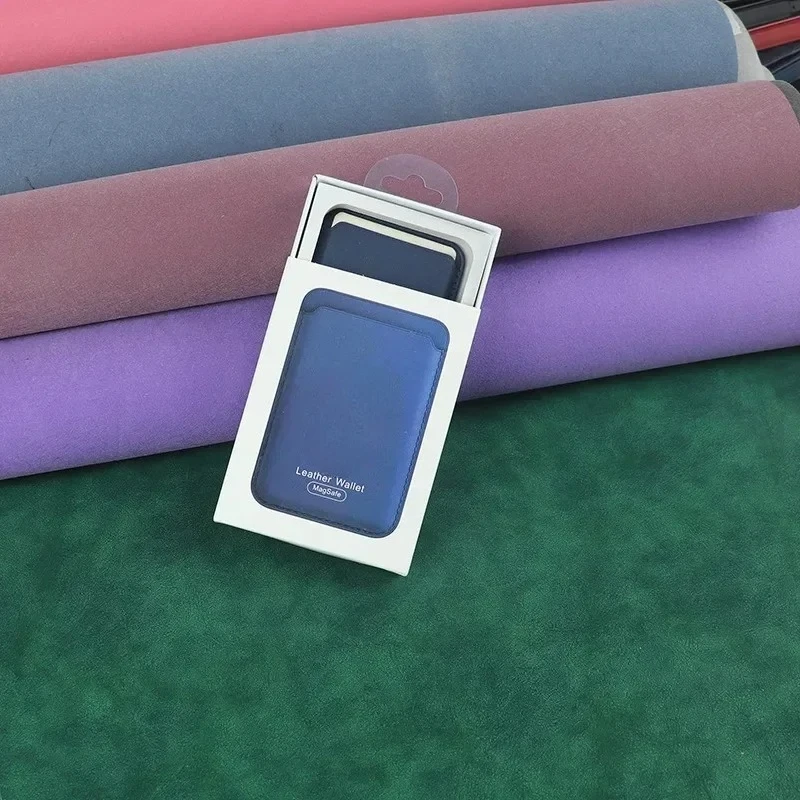 Offical Busine Sle Bla with Box Magsafe Leather Magnetic Card Holder Case for Original IPhone 17 16 15 14 13 ProMax Phone Wallet