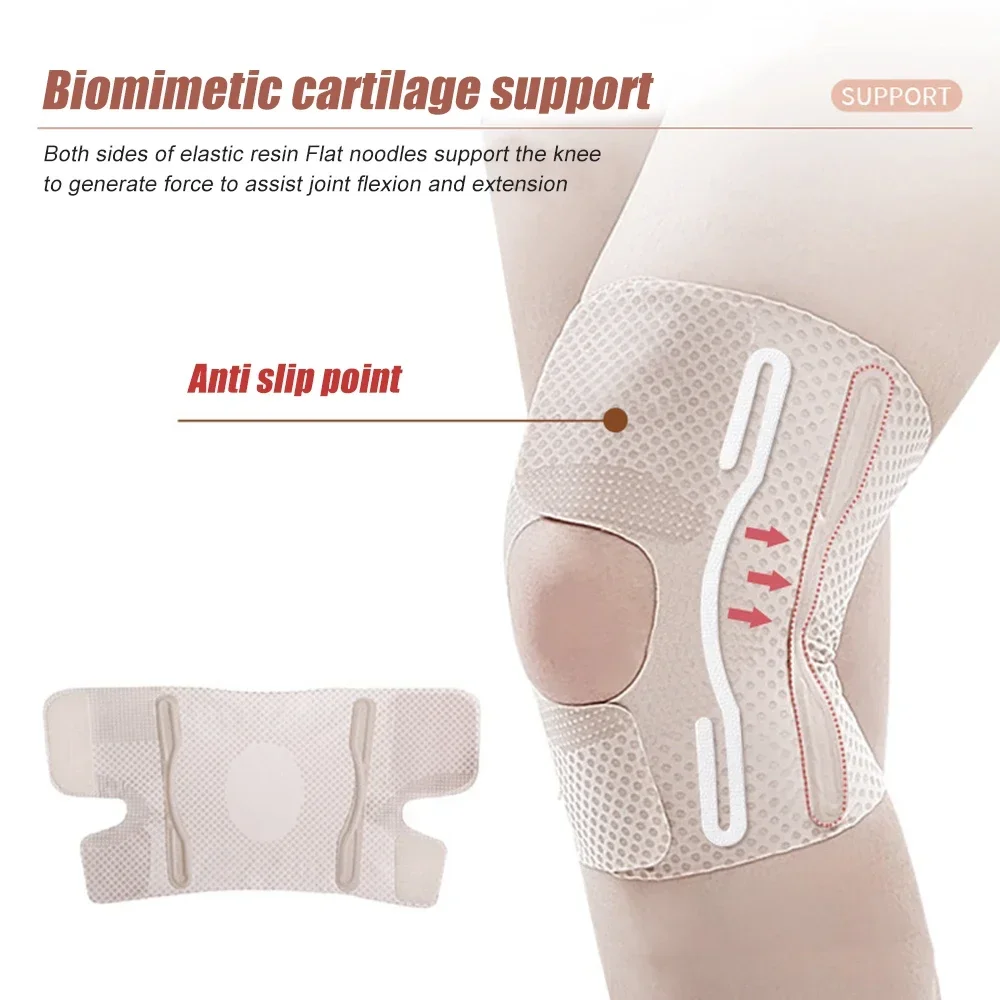 1Pcs Knee Brace Knee with Side Stabilizer, Compression Knee Sleeve For Men Women, Knee Support Brace for Knee Pain Relief