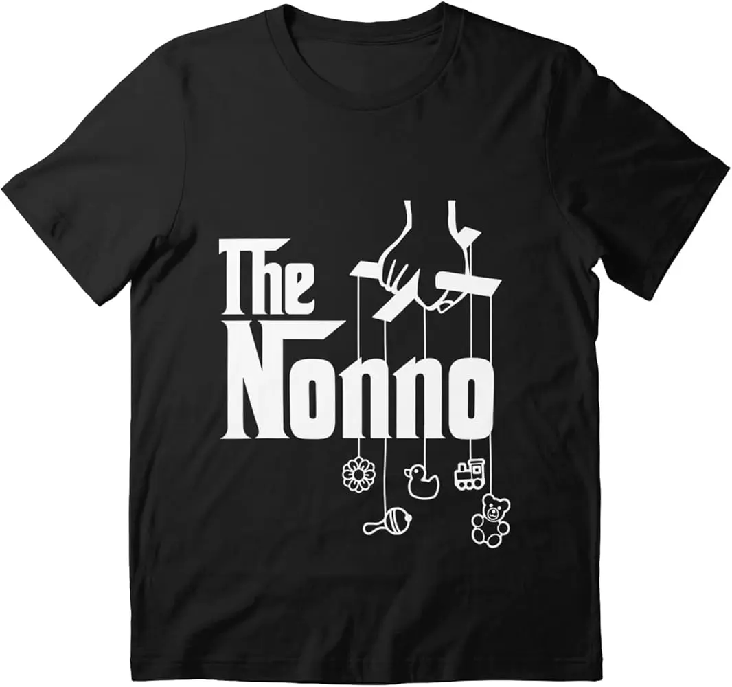 Unisex T-shirt Mens Tee The Friends Nonno Cool Italian Sleeve Grandpa Cotton Baby Birthday Shower T-shirt