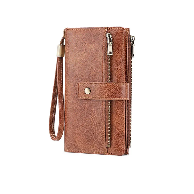 Elegant Women's Long Wallet PU Leather Clutch Wallets Credit Card Holder Ladies Cute Pink Wallet Purse with Zip Coin Pocket