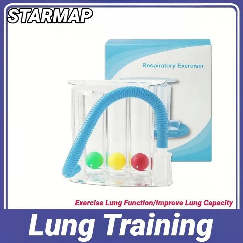 3 Balls Breathing Trainer Lung Function Improvement Respiratory Spirometry Breath Exerciser Measurement System Deep Capacity