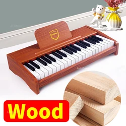 Children's Piano Musical Keyboard Wood Electronic Organ 25 Keys 37 Digital Mini Synthesizer Music Instruments for Baby Kid Gift