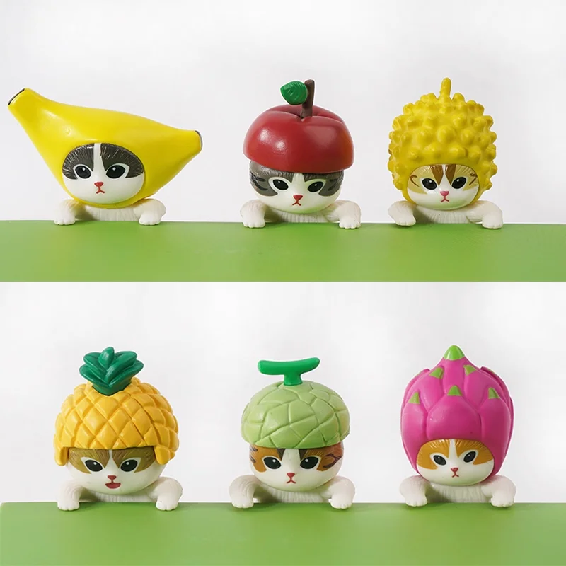 

Новые продукты на складе, кукла Mofusand, кошка, фруктовая глухая коробка, женская исцеляющая серия ручной работы, украшение для рабочего стола, праздничный подарок для девочек