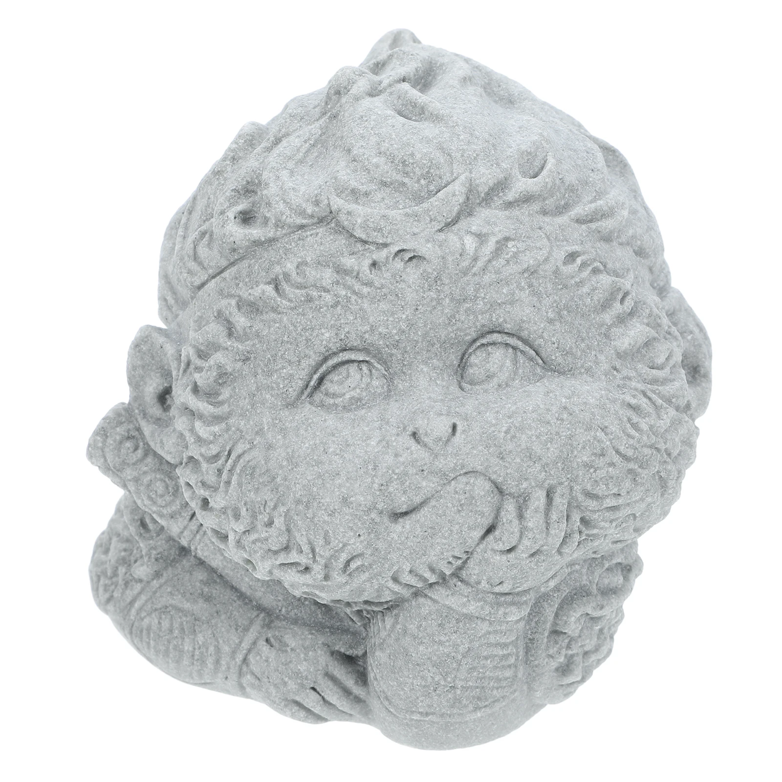 

Statue Fish Tank Ornament Aquarium Blue Sandstone Sculpture Desktop Decor Garden Statue Sandstone Monkey