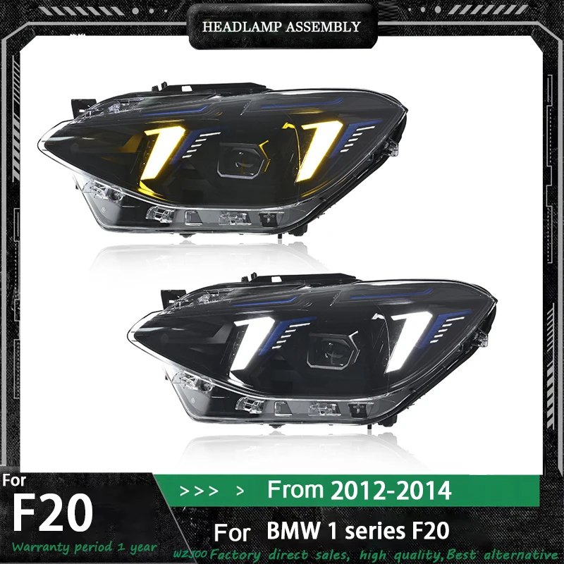 

LED Headlights For BMW 1 Series F20 LED 2012 2013-2014 Head Lamp Car Styling DRL Signal Projector Lens Auto Accessories