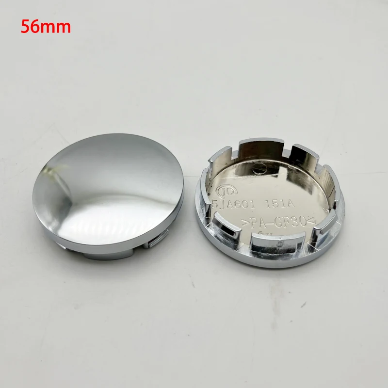 4Pcs/Set No Logo Blank Base 50mm 56mm 60mm 62mm 65mm 68mm 69mm 75mm Black Silver Wheel Center Cap Rim Tire Cover Car Styling