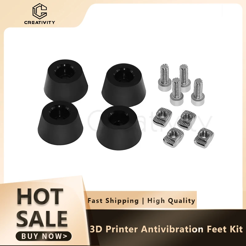 4/8 Sets Ender3 CR10 Antivibration Feet Kit Anti-vibration Rubber Landing Mat Feet For i3 MK3 Printer For 2020 Aluminum Profile