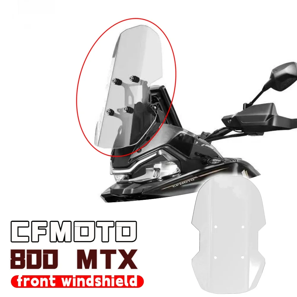 

For CFMOTO 800MT-X motorcycle front windshield 800MTX modified straight windshield thickened rain shield mtx800 accessories