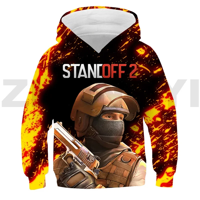 Anime Standoff 2 Hoodies Teenager Harajuku Streetwear Children Shooting War Game Sweatshirt Boys Girls Standoff 2 Sudadera Mujer