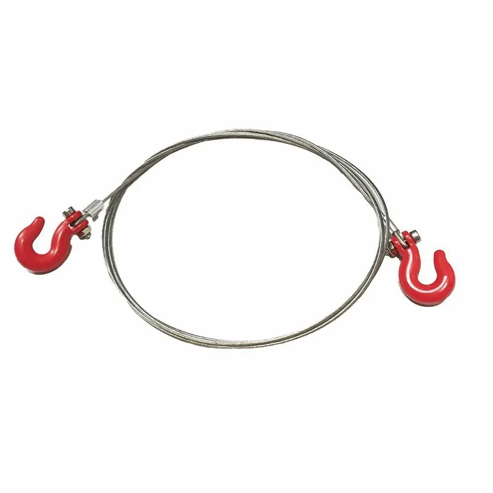 1/10 RC Crawler Tow Rope Winch Kit W/Chain Hook & Shackles for TRX4/SCX10/Wraith/Tamiya D90/TF2/CC01 - Heavy Duty Offroad Access
