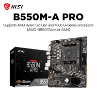MSI AMD B550 AM4 B550M-A PRO placa mãe b550 am4 motherboard Motherboard DDR4-4600MHz (OC) 64GB diy gaming computer