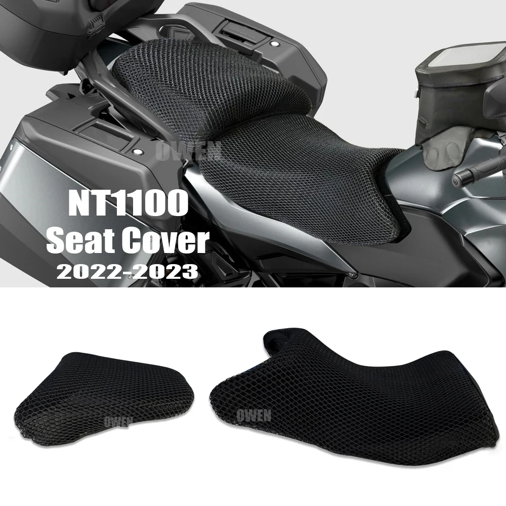 

For HONDA NT1100 Seat Covers Seat Protect Cushion 3D Honeycomb Mesh Seat Cushion NT 1100 2022-2023 Motorcycle Seat Cover