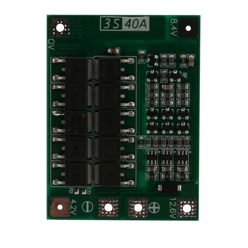 10X 3S 40A 18650 Li-Ion Lithium Battery Charger Protection Board Pcb Bms For Drill Motor 11.1V 12.6V Lipo Cell Module