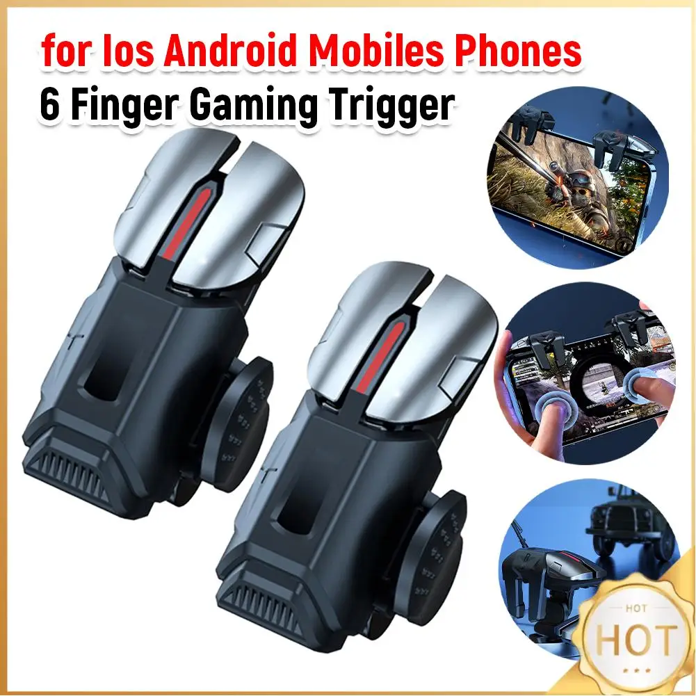 2Pcs 6 Finger Gamin…