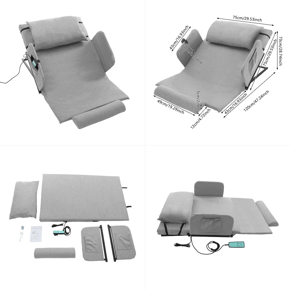 

amp Platt AirDream Hypoallergenic Inflatable Mattress with Electric Hand Pump for Sleeper Sofas, 60 Queen