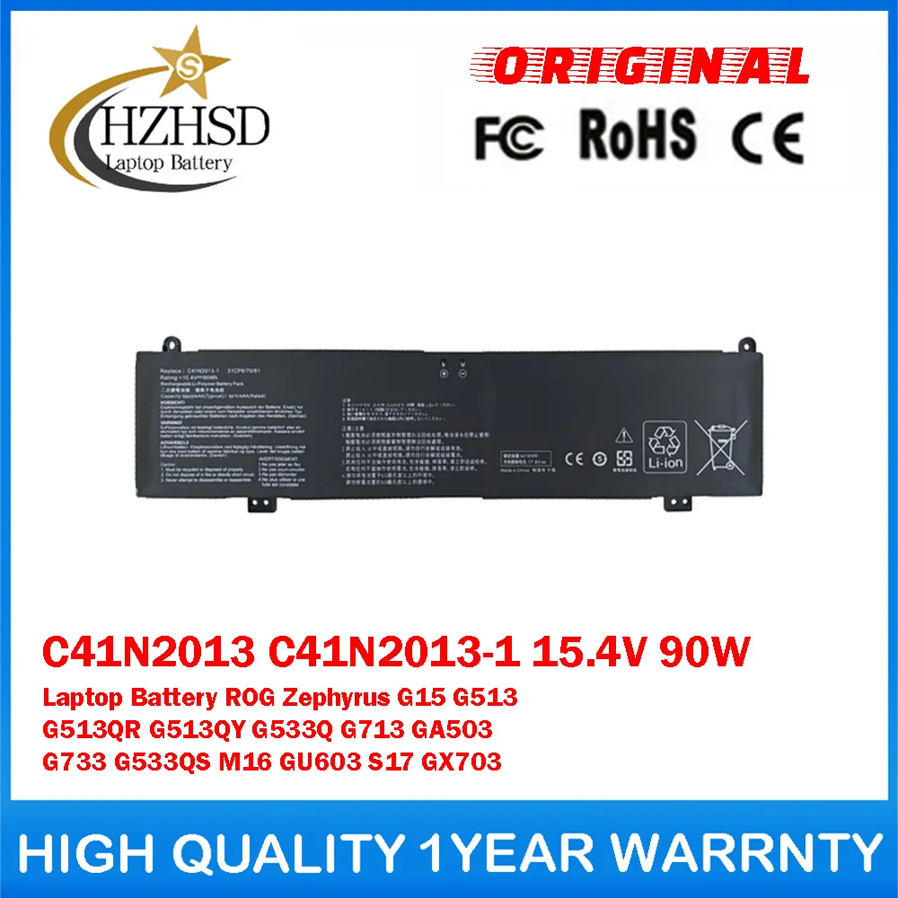 C41N2013 C41N2013-1 15.4V 90W 5845mAh Genuine Original Laptop Battery For ASUS ROG Strix G513 G513IM G713 G713IM G713QM Rog G533