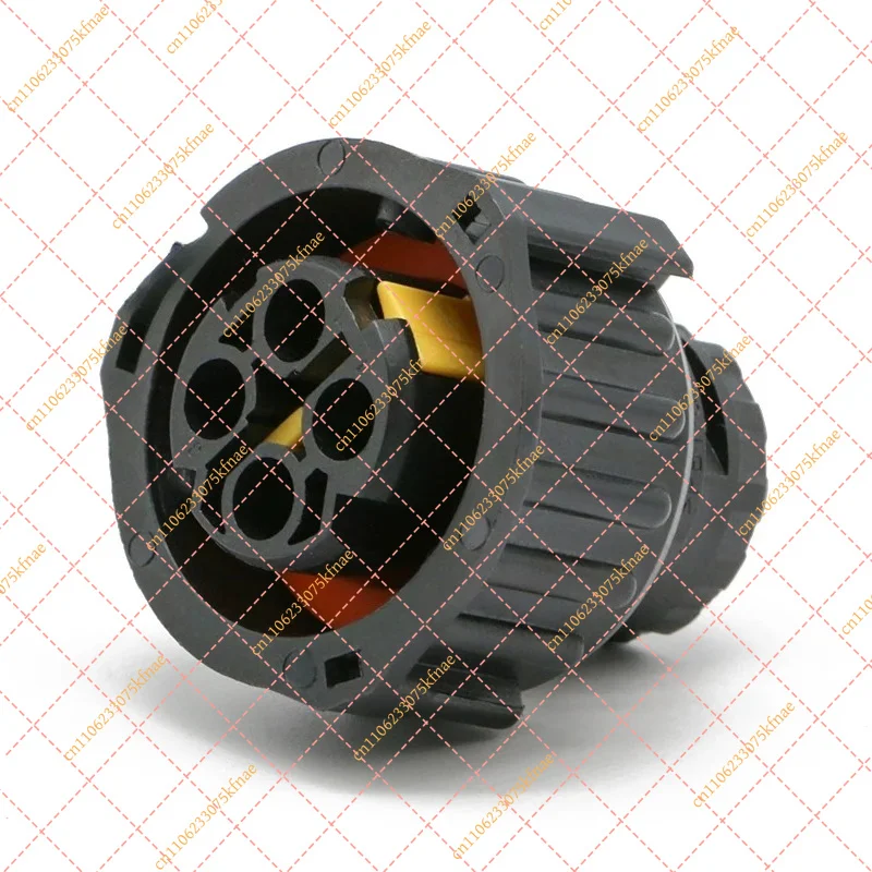 4 Position 2.5mm Pitch Circular Connector Kit - TE 1-1813099-1 Socket & 1-967402-1 Pin Housing, IP-Rated for 12V/24V/48V Systems