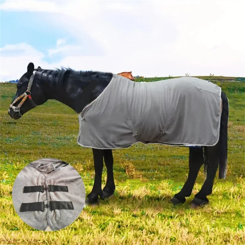 2026 Winter Warm Single-Layer Fleece Horse Coat Equestrian Gear Horse Blanket Horse Vest Medium to Large Horse Cape