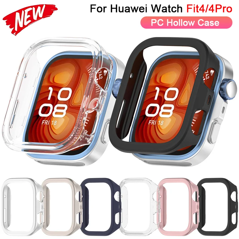 PC Hollow Case For Huawei Watch Fit 4 Smartwatch Screen Protector Frame Bumper for Huawei Fit 4 Pro Fit4 Cover Shell