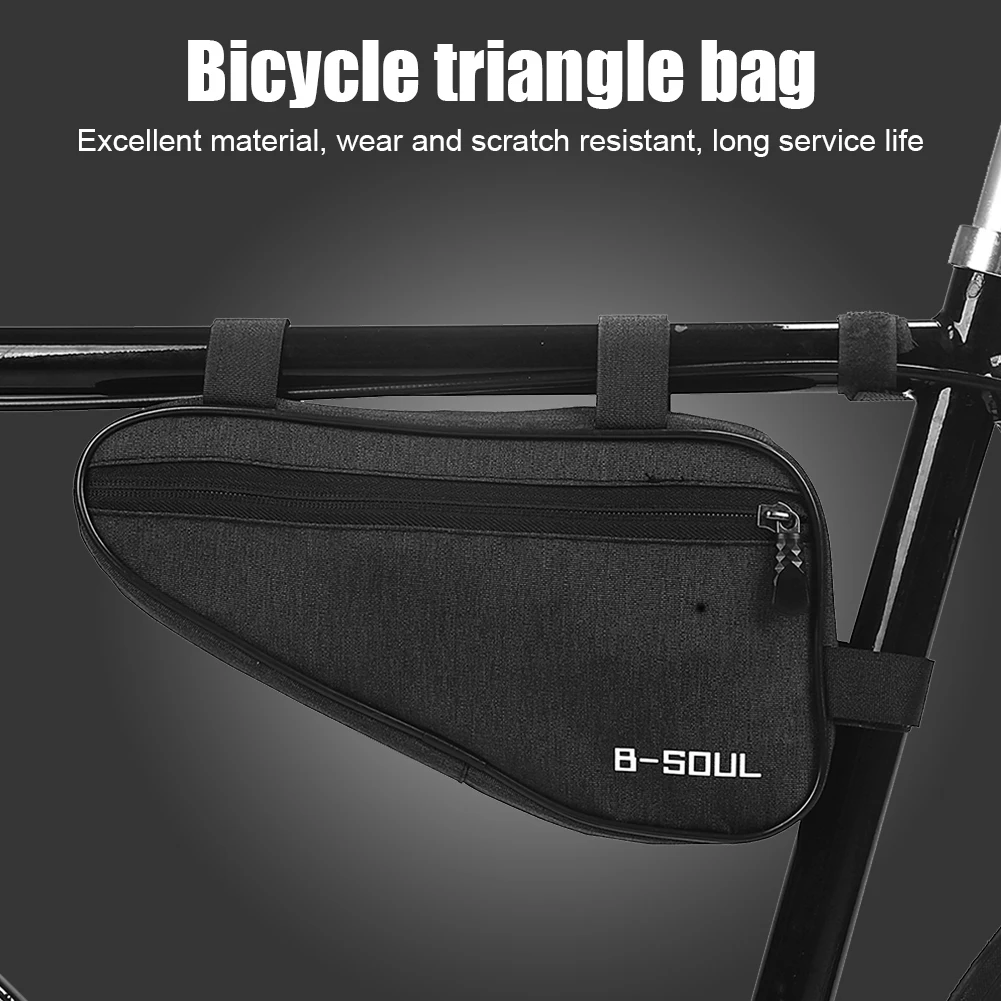 

Bicycle Bag Front Tube Frame Handlebar Cycling Bags Polyester Triangle Pouch Frame Holder Mountain Bicycle Accessories