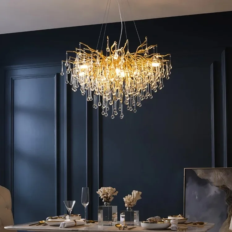 Luxury Crystal led Ceiling Lights Chandeliers Home Hanging Pendant Lamp Living Dining Room Bedroom Lustre Lampara techo